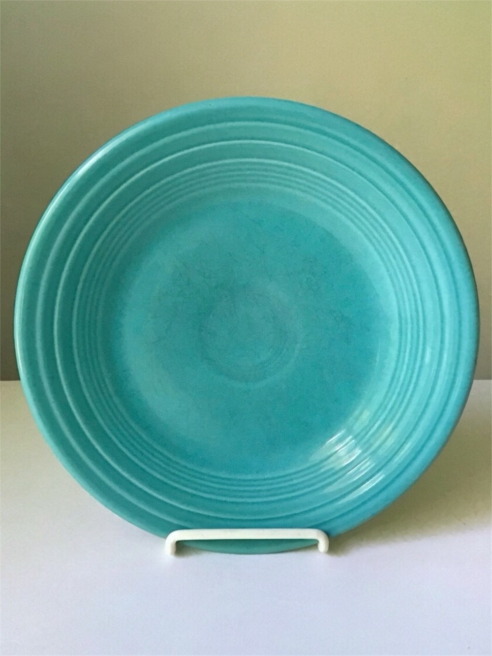Vintage Fiesta Turquoise Blue 9” Luncheon Plate 2006 Homer Laughlin Lead Free